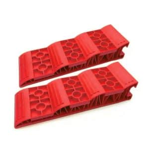 caravan accessories 3 Step Levelling Ramps Red